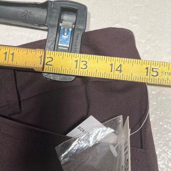 NWT Larry Levine Capris Women's 8 Chocolate Stretch Mid Rise City Comfort Career - Picture 10 of 15